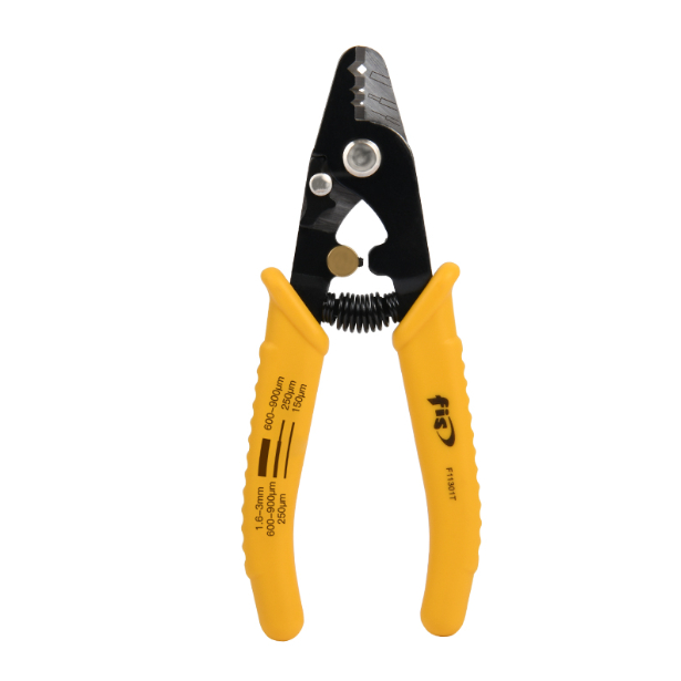 Fiber Stripper stainless คีมปอกสายไฟเบอร์ fiber optic คีมเหลือง คีม 3 ร่อง คีมปอกสาย fiber optic CFS
