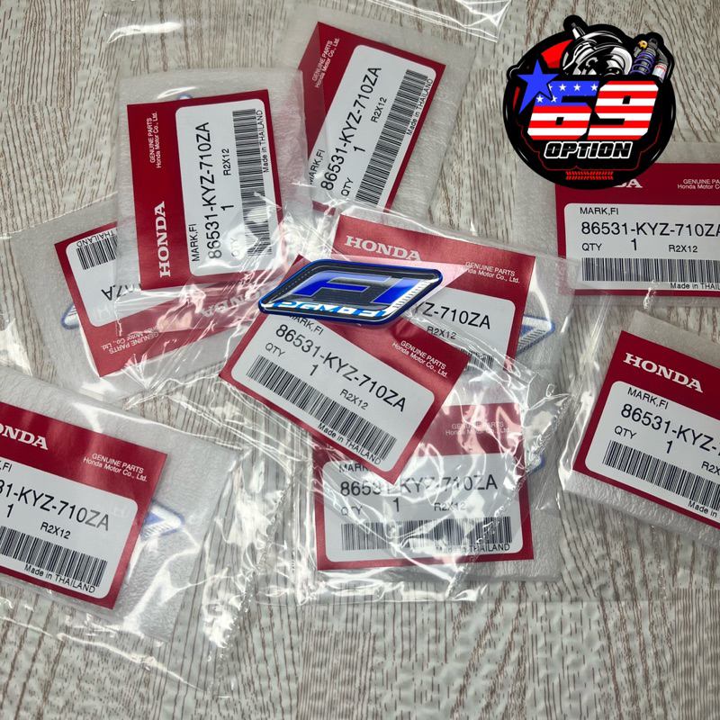 สติ๊กเกอร์ Fi PGM Fi หัวฉีด สติ๊กเกอร์สีน้ำเงิน แท้เบิกศูนย์HONDA