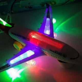 พร้อมส่ง 🚀 เครื่องบิน Air Bus A380 วิ่งได้ มีไฟ มีเสียง ชนแล้วถอย ของเล่นเด็ก