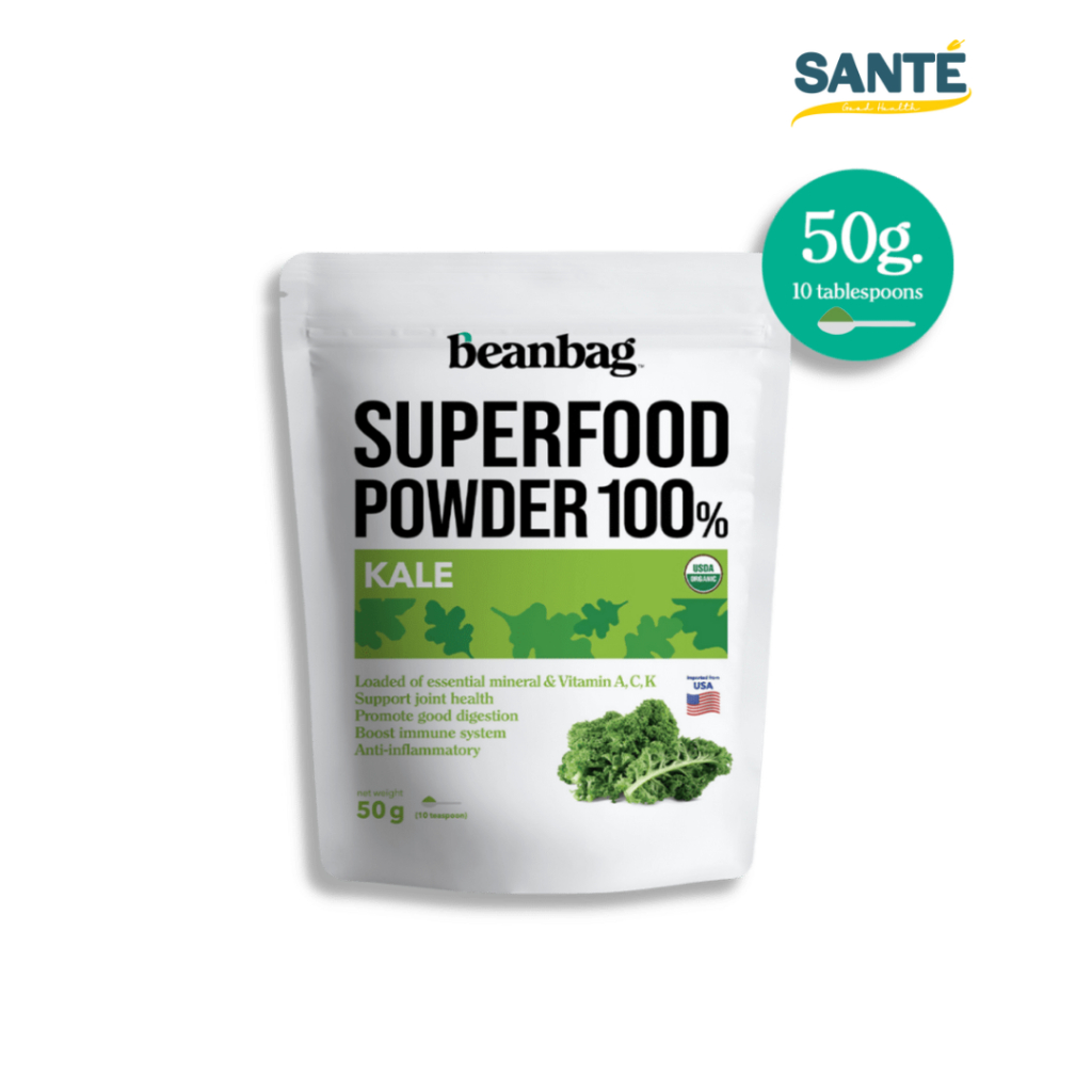 ผงผักเคล ออร์แกนิก Beanbag Superfood Powder 100% Organic Kale 50g.