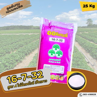 ปุ๋ย 16-7-32 ออคิเดนซ์ ระบบน้ำ (สูตร A ไม่มีคลอไรด์ เชือกขาว)เร่งสะสมอาหาร บรรจุ 25 กิโลกรัม