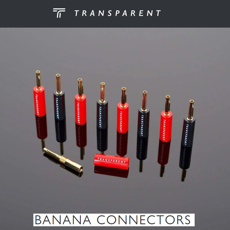 ของแท้แบ่งขาย Transparent banana Connector audio grade ของแท้จากศูนย์ไทย / ร้าน All Cable