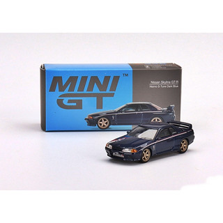 โมเดลรถเหล็ก Mini GT No.326 Nissan Skyline GT-R (R32) Nismo S-Tune Dark Blue