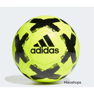 ADIDAS ลูกฟุตบอล STARLANCER CLUB SOLAR YELLOW / BLACK ลิขสิทธิ์ของแท้จาก SHOP ลูกฟุตบอลสุดทนทานสำหรับเตะเล่นเพื่อความ