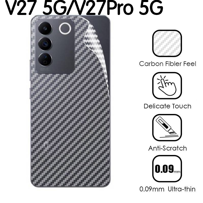 Vivo Y27s/Vivo V29E 5G/Y17s/Vivo V29 5G/Y27 5G/Y36/V27ตรงรุ่น(พร้อมส่งในไทย)ฟิล์มหลังเคฟล่าVivo V27 