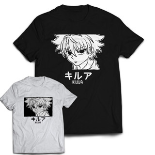 เสื้อ Hunter x Hunter เสื้อ Killua เสื้ออนิเมะผ้าฝ้ายแท้ฤดูร้อนแขนสั้นสดชื่น