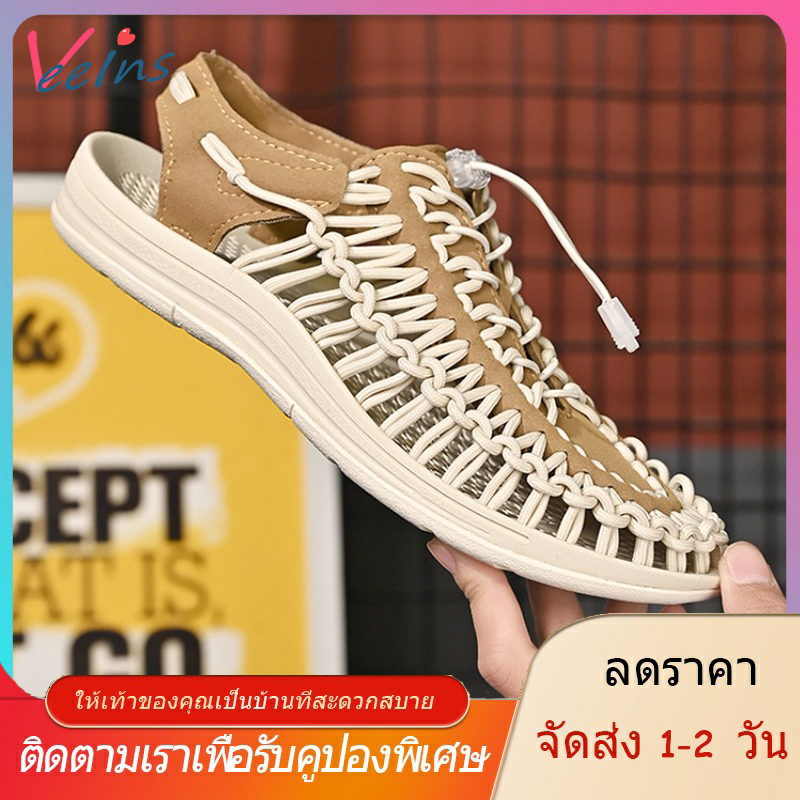 🚚 จัดส่ง 1-3 วัน 🔥【35-44 หลา】แตะ รัด ส้น สไตล์ Kenen Sandal ชาย หญิง （4 สี）รองเท้าใหญ่ รองเท้า แตะ ร