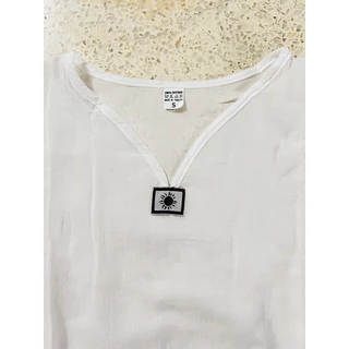 เสื้อพื้นเมืองผ้าสาลู แขนสั้น เนื้อผ้านิ่ม ใส่สบาย หญิงชายใส่ได้