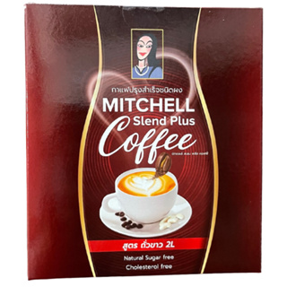 Mitchell Slend Plus Coffee มิทเซลล์ สเลน คอฟฟี่ กาแฟอายูร่าพิงค์เลดี้ กาแฟเพื่อสุขภาพสำหรับผู้หญิง (1 กล่อง 10 ซอง)