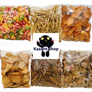 ข้าวเกรียบปลาแผ่นดิบปัตตานี เกรดA ปลาแผ่นดำมินิ-ใหญ่-เส้นดำ & ปลารสกุ้งใหญ่ & ดอกไม้-สายรุ้ง น้ำหนัก 250/500/1000 กรัม