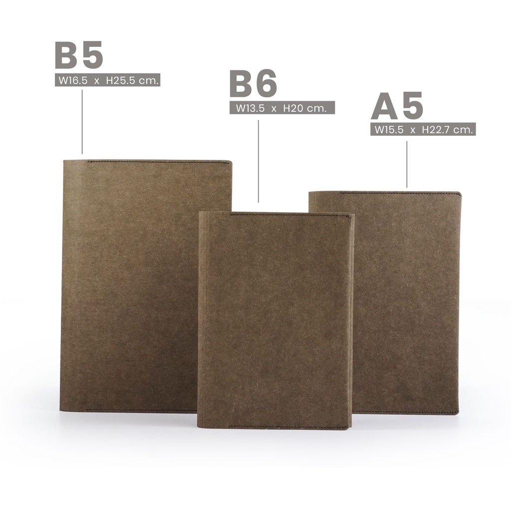 Fathom_ Book Cover : Olive / Folio / ปกหนังสือกันน้ำ ผลิตจากกระดาษทำความสะอาดได้