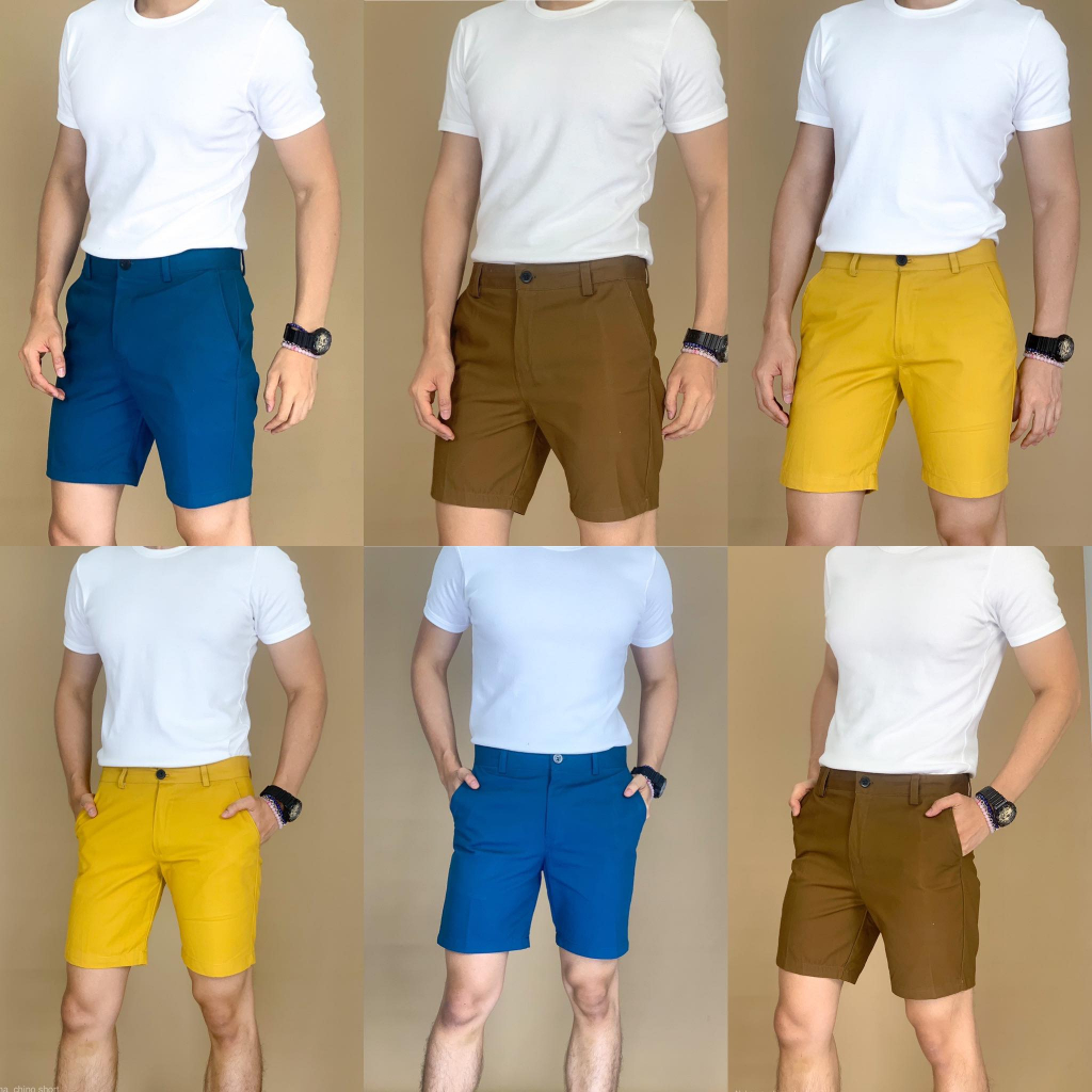 กางเกงขาสั้นผ้าชิโนความยาวความยาว17นิ้ว (ใส่โค้ดNA6JUNE ลดเพิ่ม 38.-)