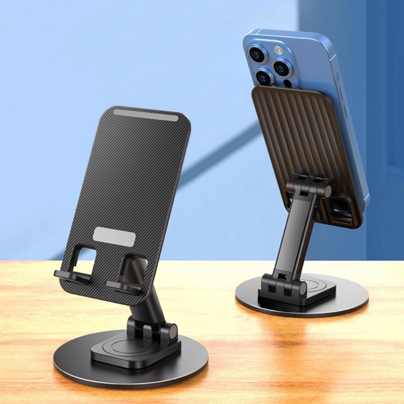 L07 แท่นวางโทรศัพท์ที่ใช้งานได้จริงหมุนได้ 360 องศาอลูมิเนียมอัลลอยด์รองรับโทรศัพท์ตั้งโต๊ะแท็บเล็ตแท่นวางอเนกประสงค์
