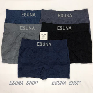 ESUNA ชุด 5 ตัว กางเกงในบ๊อกเซอร์ชาย ผ้านิ่มสวมใส่สบาย ไม่รัด ไม่อึดอัด ระบายอากาศได้ดี เอว28-40ใส่ได้