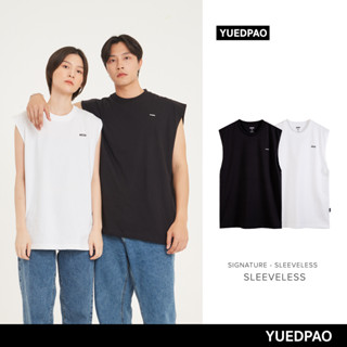 Yuedpao (ใหม่ล่าสุด!!)  ผ้าหนาทรงสวย ยับยากรีดง่าย รับประกันไม่ย้วย 2 ปี Signature Sleeveless Set Black&amp;White