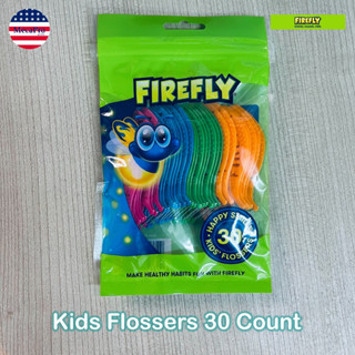 Firefly® Kids Flossers 30 Count ไหมขัดฟันสำหรับเด็ก 30 ชิ้น ลายหิงห้อย