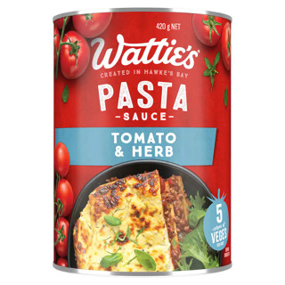 วัตตี้ พาสต้าซอสมะเขือเทศ&amp;สมุนไพร 420 กรัม - Tomato &amp; Herb Pasta Sauce 420g Watties brand