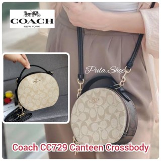 COA005 CC729 Canteen Crossbody In Blocked Signature Canvas