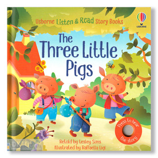 DKTODAY หนังสือ USBORNE LISTEN&amp;READ STORY BOOKS:THE THREE LITTLE PIGS (AGE 3+) **หนังสือมีเสียง**