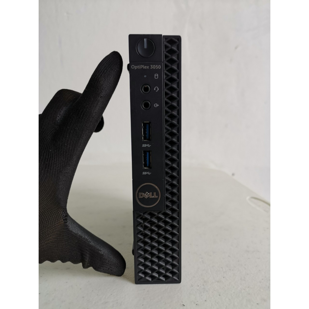 คอมมือสอง Mini PC รุ่น Optiplex 3050 CPU Core i3-6100T @ 3.20  GHz ฮาร์ดดิสก์ SSD มีพอร์ต HDMI  ลงโป