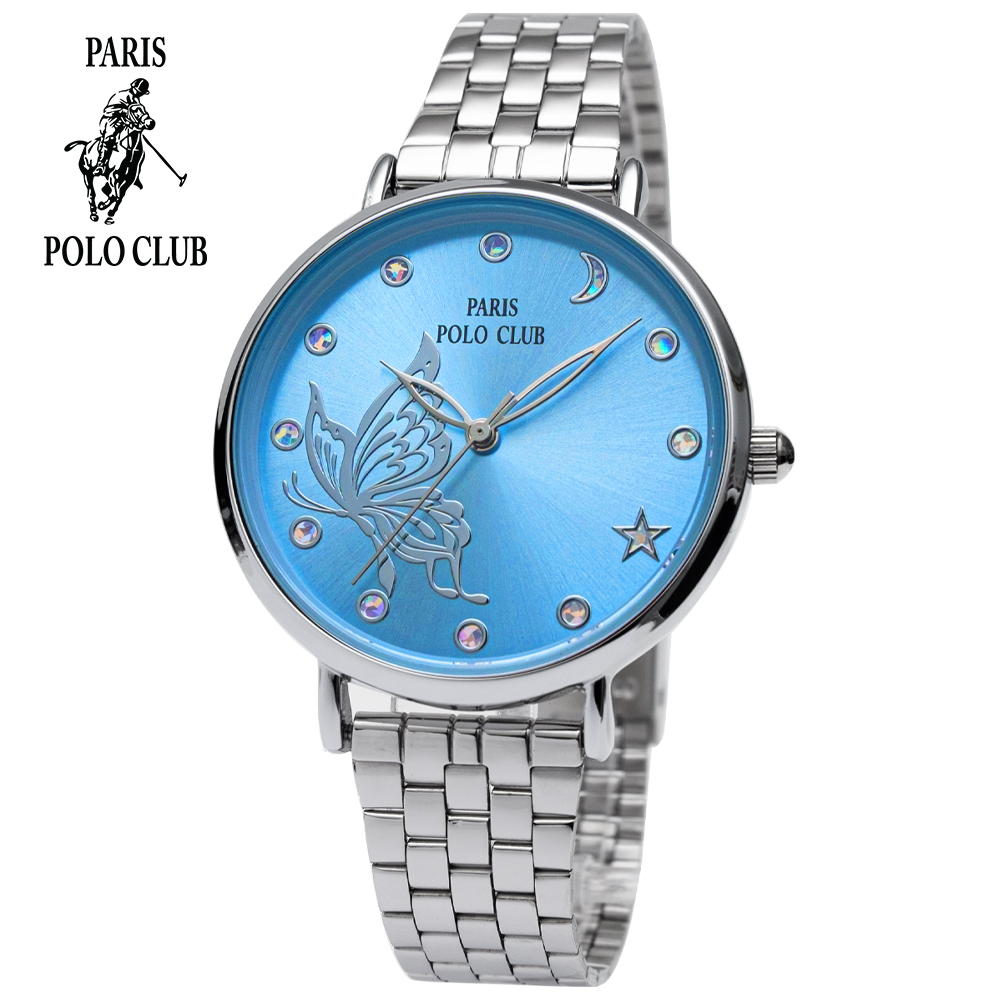 นาฬิกาข้อมือผู้หญิง Paris Polo Club รุ่น 3PP-2112878L-BU