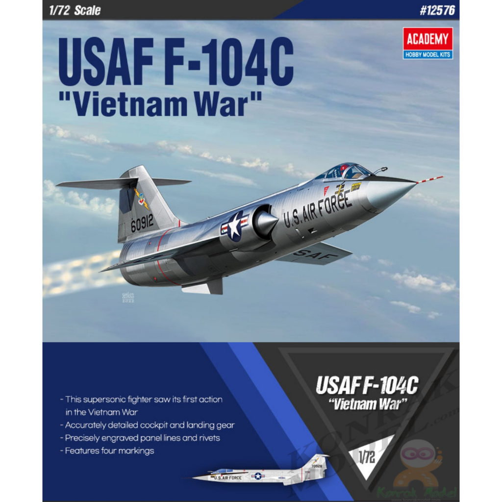 ACADEMY 12576 USAF F-104C "VIETNAM WAR" [1/72]