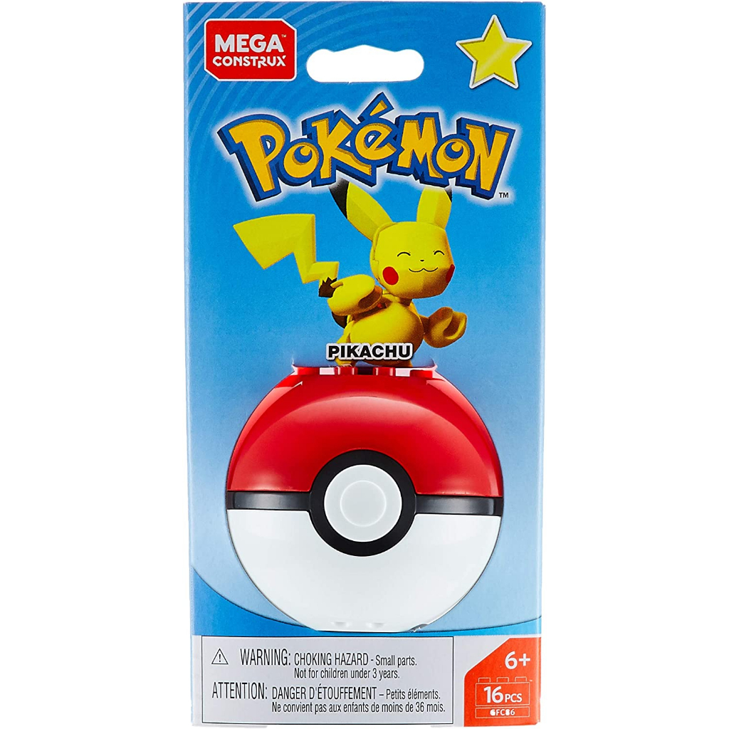 💛 พร้อมส่ง 💛 Mega Construx ตัวต่อ เลโก้ โปเกมอน Pokemon Pikachu Figure Building ของแท้ ของใหม่ นำเข้