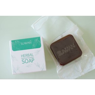 Suwan soap scrub สบู่ขัดผิวใสสูตรร้านสปา ลบรอยดำ รอยสิว ที่ร้านสปาใช้