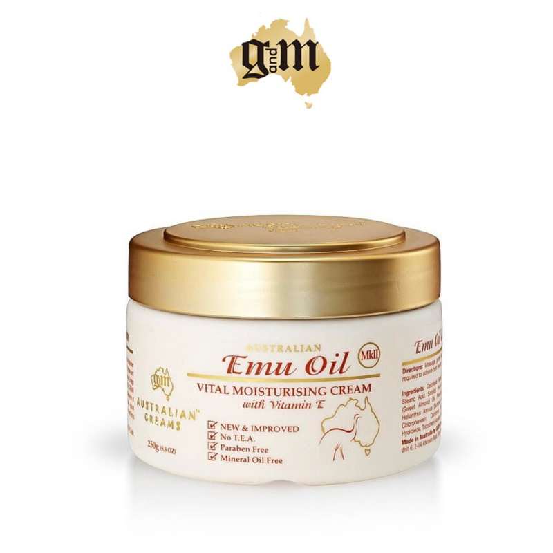 ของแท้100% G&M Australian Emu Oil Moisturising Cream with Vitamin E MKII 250g