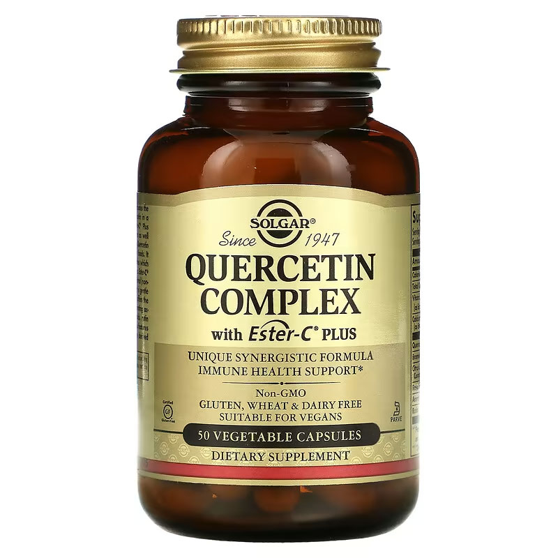 Solgar Quercetin Complex with Ester-C Plus 50 Vegetable Capsules