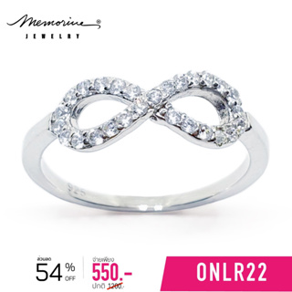 Memorine Jewelry แหวนเงินแท้ 925 ฝังเพชรสวิส (CZ) : ONLR22