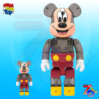 (ของแท้) Bearbrick Mickey Mouse 3 eyed 400%+100% X CLOT X 3125C X Disney แบร์บริค Be@rbrick by Medicom Toy ของใหม่ มือ 1