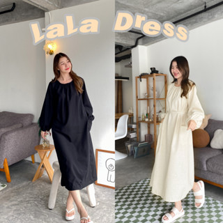 🔥พร้อมส่ง1-2วันถึง🔥 LALA dress เดรสผ้าลินิน เดรสยาว เดรสมินิมอล เดรสน่ารัก ชุดเดรส เสื้อผ้าแฟชั่นผู้หญิง แขนยาว ชุดเซ็ท