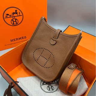 🔥ผ่อนได้🔥Hermes Evelyne Mini Bag Size 17 cm งาน Original อุปกรณ์ : Full Box Set