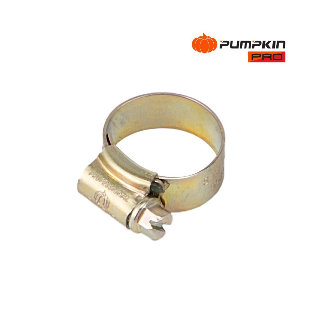 PUMPKIN เข็มขัดรัดท่อ [ เหล็กทอง ] เข็มขัดรัดสายยาง แคลมป์รัดท่อ รัดสาย มีให้เลือก 15 ขนาด เกรดเหล็กทองเหลืองไม่เกิดสนิม - รูปที่ 2