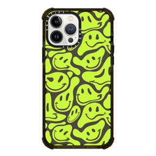 Casetify Acid Smiles - Neon Green 13 Pro Max  Ultra Impact Case  สี: Double Black [13PM สินค้าพร้อมส่ง]