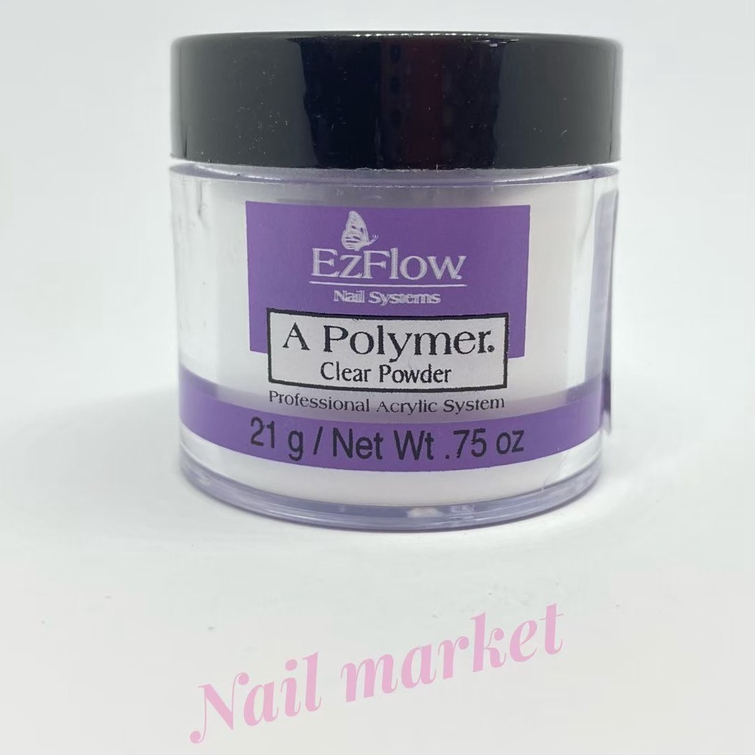 ผงอะคริลิกสีใส Clear 3ขนาด 0.75oz./4oz./8oz. A-polymer Ezflow  ของแท้จาก🇺🇸 USA. พร้อมส่ง