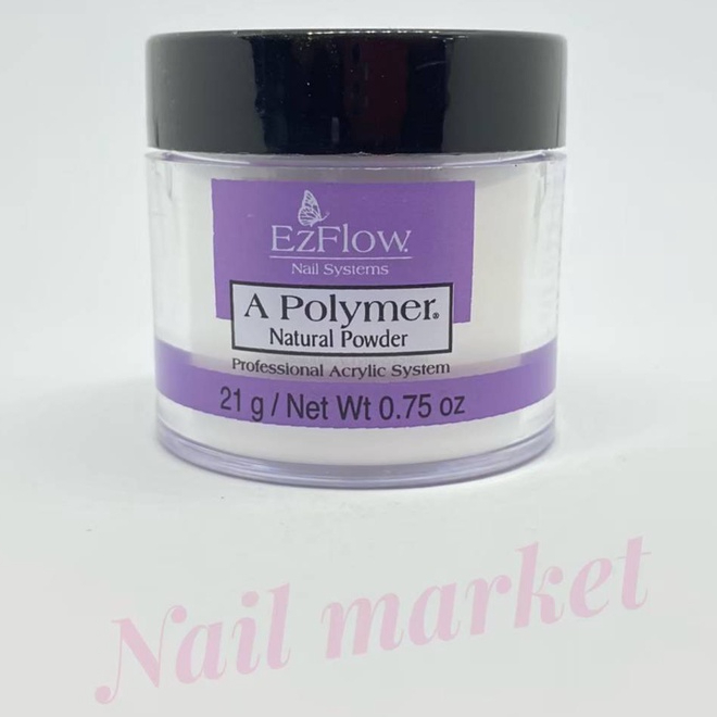 ผงอะคริลิกสีธรรมชาติ Natural 3ขนาด 0.75oz./4oz./8oz. A-polymer Ezflow  ของแท้จาก🇺🇸 USA. พร้อมส่ง