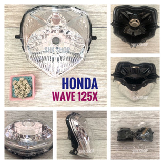 ชุดไฟหน้า HONDA WAVE 125 X , ฮอนด้า เวฟ 125 เอ็กซ์ ไฟหน้า มอเตอร์ไซค์ wave125x