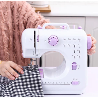 จักรเย็บผ้าไฟฟ้า 12ตะเข็บ ระบบด้ายคู่ Sewing machine จักรเย็บผ้ามินิ เครื่องจักรเย็บผ้า