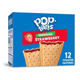 Pop tarts unfrosted strawberry ทาร์ตไส้สตอเบอรี่ จากอเมริกา🇺🇸 576g.