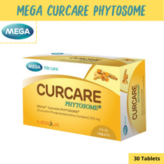 MEGA We care เมก้าวีแคร์ CURCARE (3x10s) เคอเเคร์ ผลิตภัณฑ์เสริมอาหาร 30 เม็ด