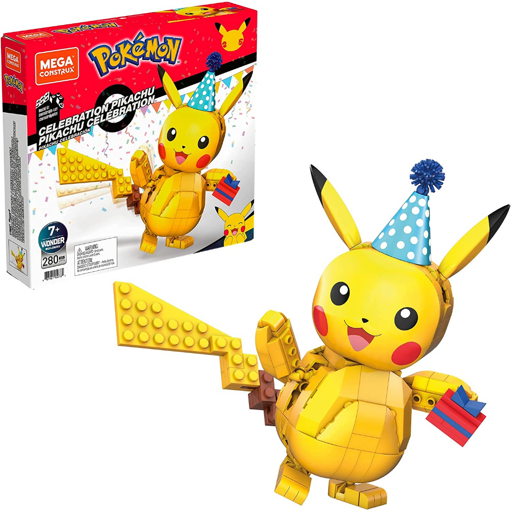 💛 พร้อมส่ง 💛 Mega Construx ตัวต่อ เลโก้ โปเกมอน Pokemon Pikachu Figure Building ของแท้ ของใหม่ นำเข้