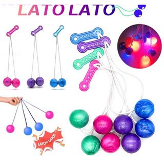 Lato Lato ลาโต้ บอลไวรัส ขนาด 29 ซม. มีไฟ LED ของเล่นสำหรับเด็ก 1ชิ้น