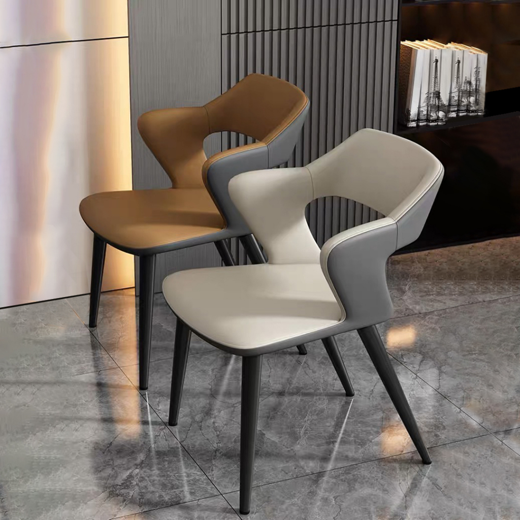 เก้าอี้สไตล์โมเดิร์น รุ่น DD149 เก้าอี้รับประมานอาหาร พนักพิงโค้ง รับน้ำหนัก 200 kg เก้าอี้มินิมอล เก้าอี้กินข้าว - รูปที่ 5