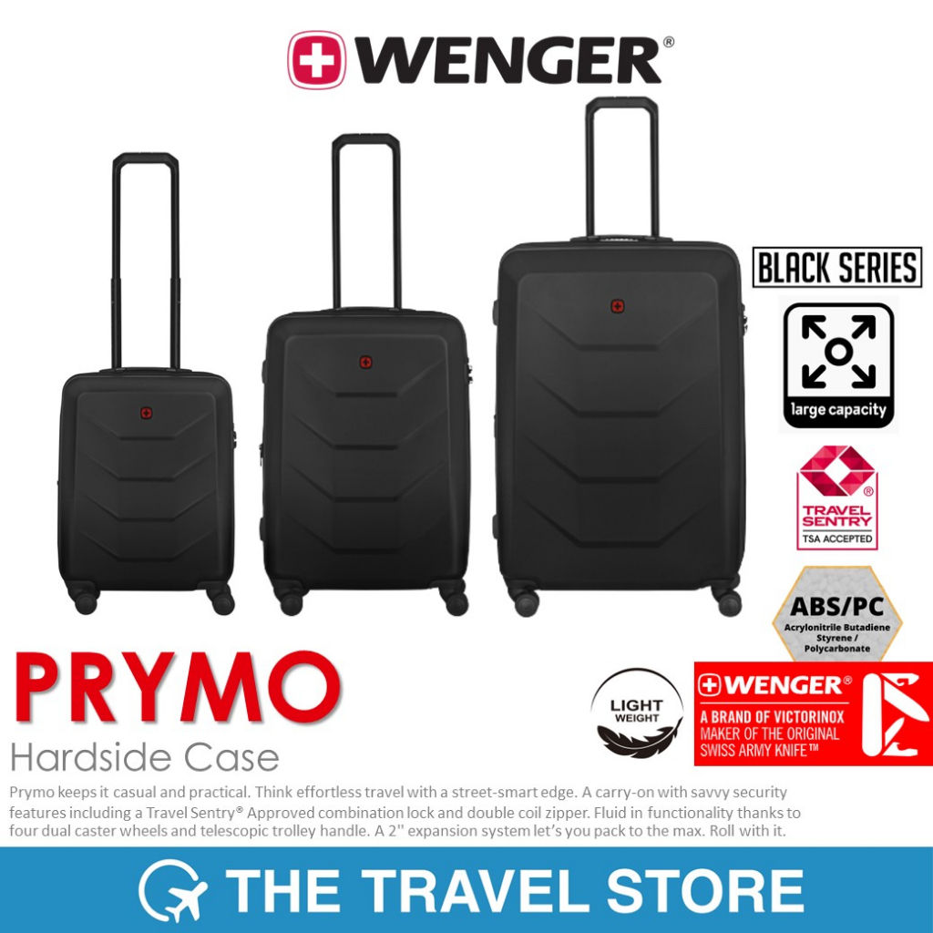 WENGER Prymo Hardside Case 20" (612536, 612537, 612538) กระเป๋าเดินทาง ขยายได้