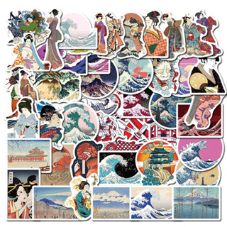 JAPAN 浮世絵／うきよえUkiyo-e  สติกเกอร์  sticker 50 ชิ้น  สเก็ตบอร์ด DIY