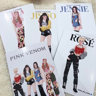 Postcard Blackpink Pink Venom โปสการ์ด jisoo jennie rose lisa จีซู เจนนี่ โรเซ่ ลิซ่า BP by mommyjiminn