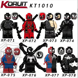 มินิฟิกเกอร์บล็อกตัวต่อ Kerui  รูปซุปเปอร์ฮีโร่ Venom Spider-Man Deadpool KT1010