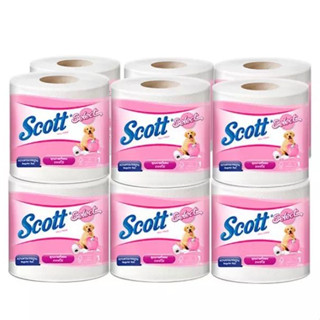 Scott  กระดาษสก๊อตต์ ซีเลคท์ (แบบม้วนเดี่ยว) แพ็ค 12 ม้วน ทิชชู่ม้วน